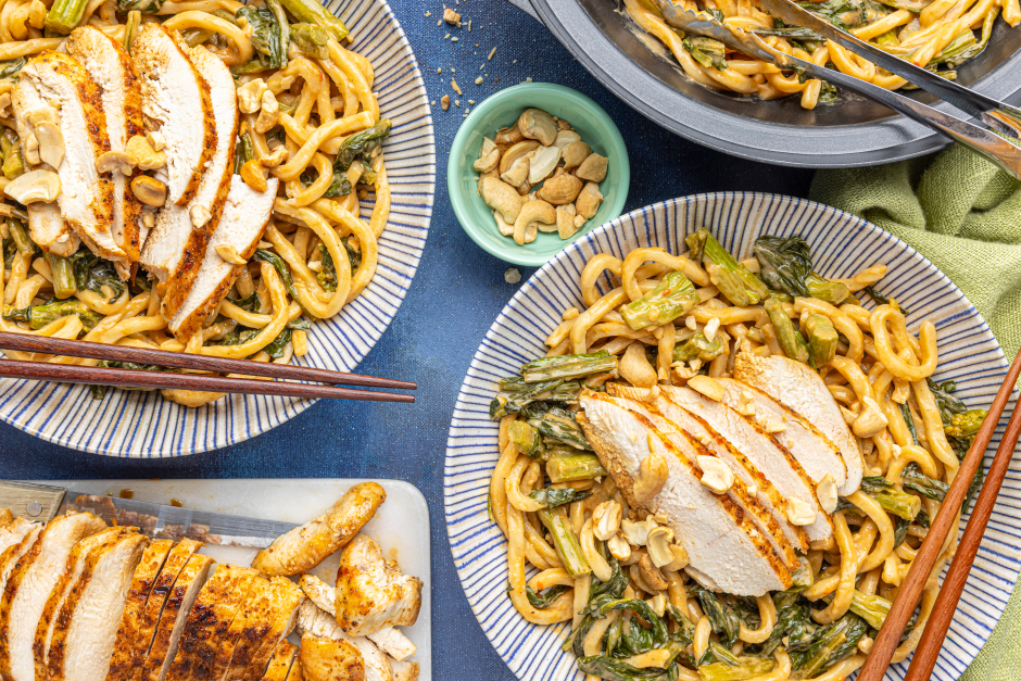 Chicken Breasts & Cashew Udon Noodles