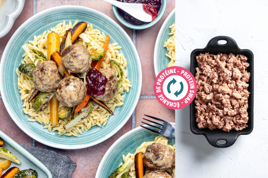 Protein Swap | Sausage Swedish Meatballs