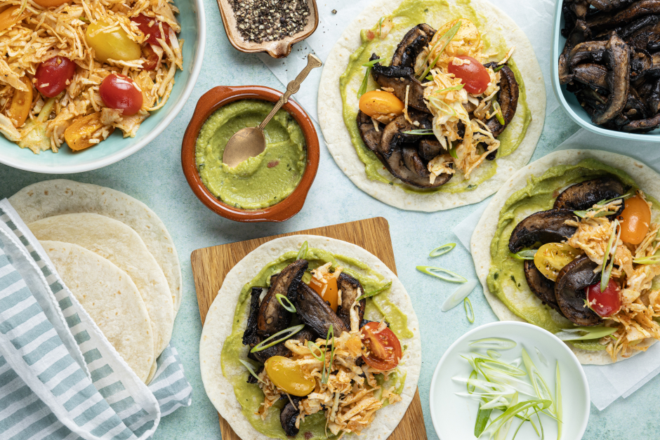Fast Portobello Mushroom Tacos