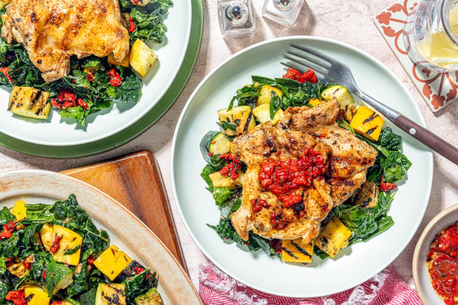 Poulet au bourbon sur le barbecue