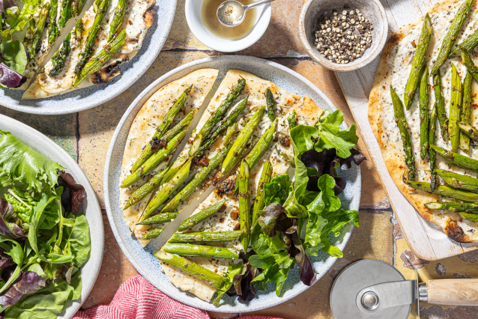 Creamy Primavera Flatbreads