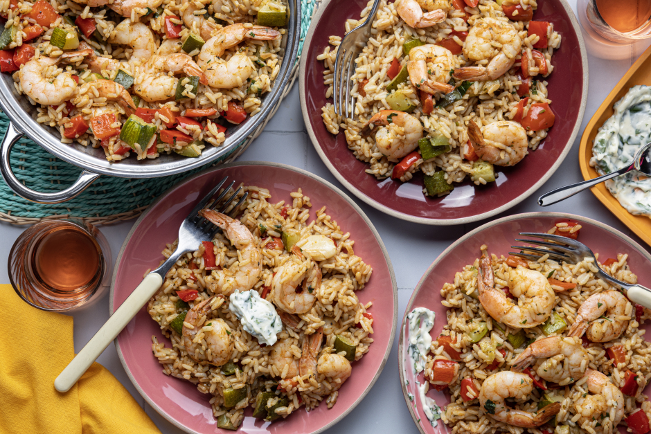 New Orleans-Inspired Shrimp Skillet