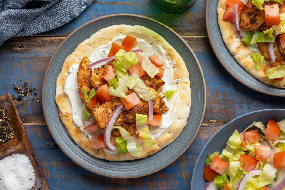 Protein Swap | Quick Chicken Gyro Pita