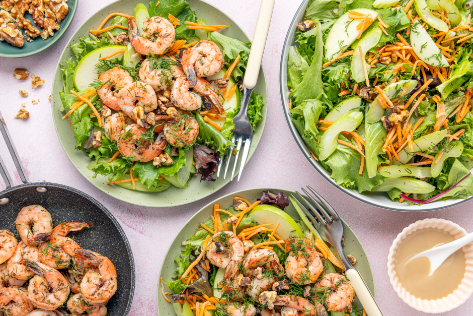 Dill & Garlic Seared Shrimp