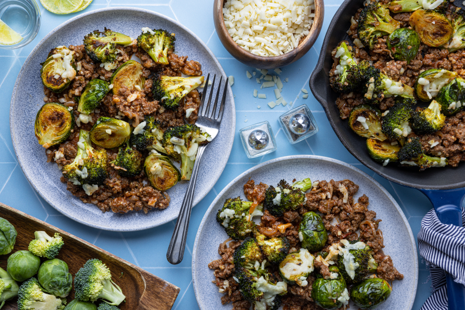 Carb-Wise: Ground Beef & Aged Cheddar Bake
