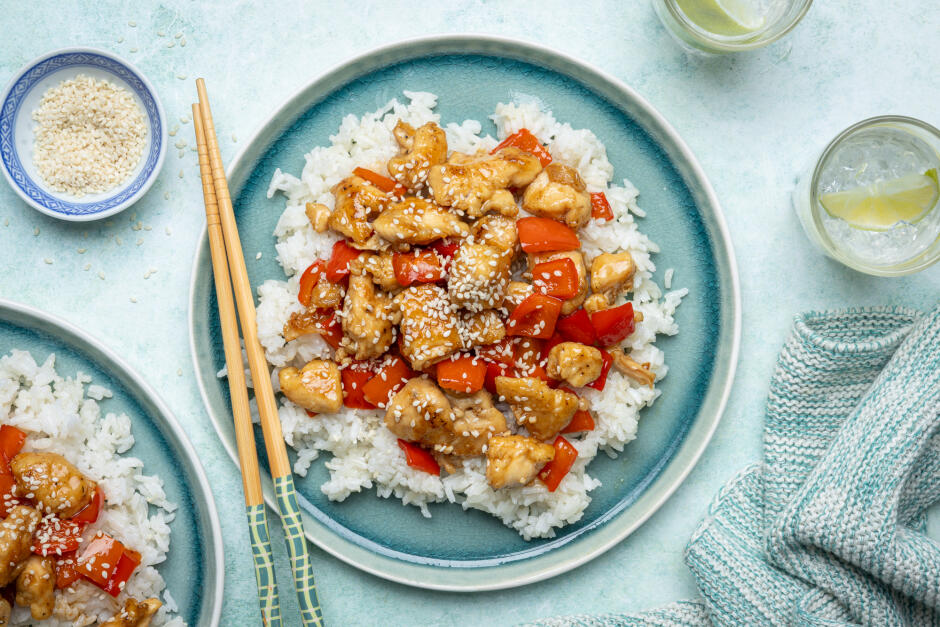 Sesame-Orange Chicken Stir-Fry