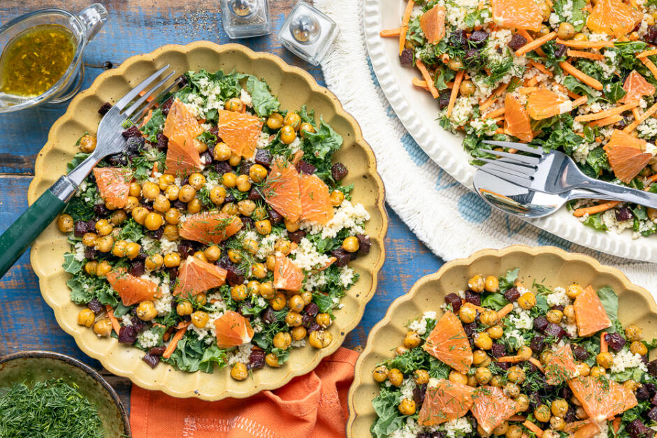Chickpea & Cara Cara Couscous Salad