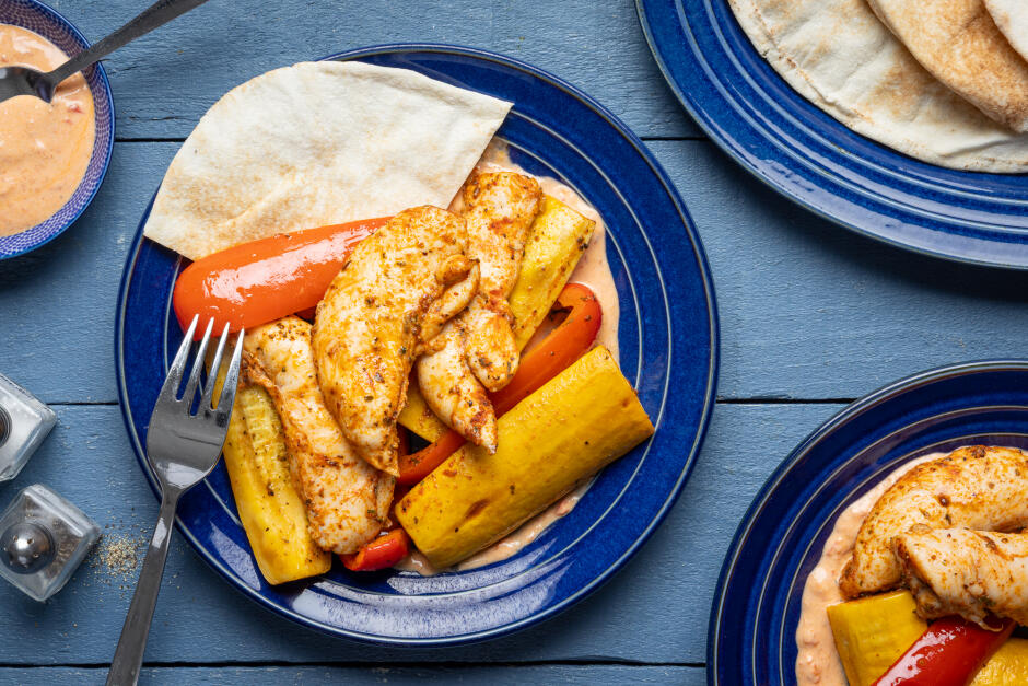 Balkan-Style Chicken & Veggie Traybake