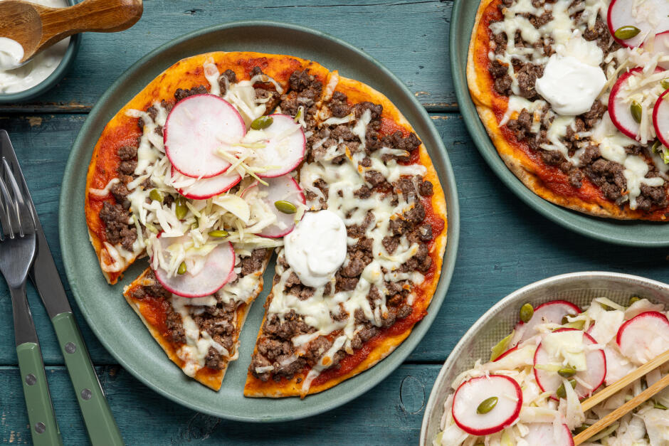 Protein Swap | Meat Lovers Naan Pizzas