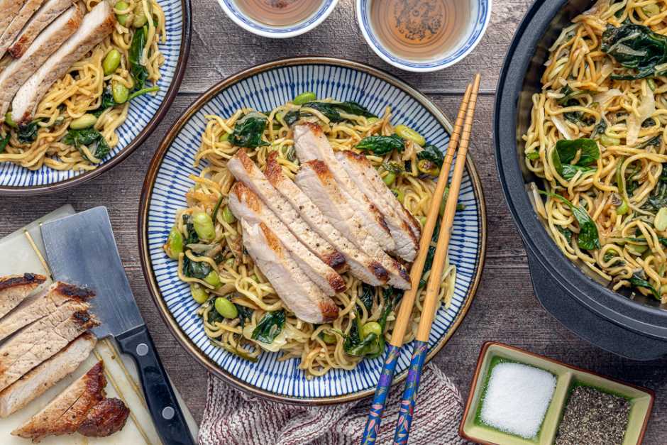 Quick Pork Chop Chow Mein