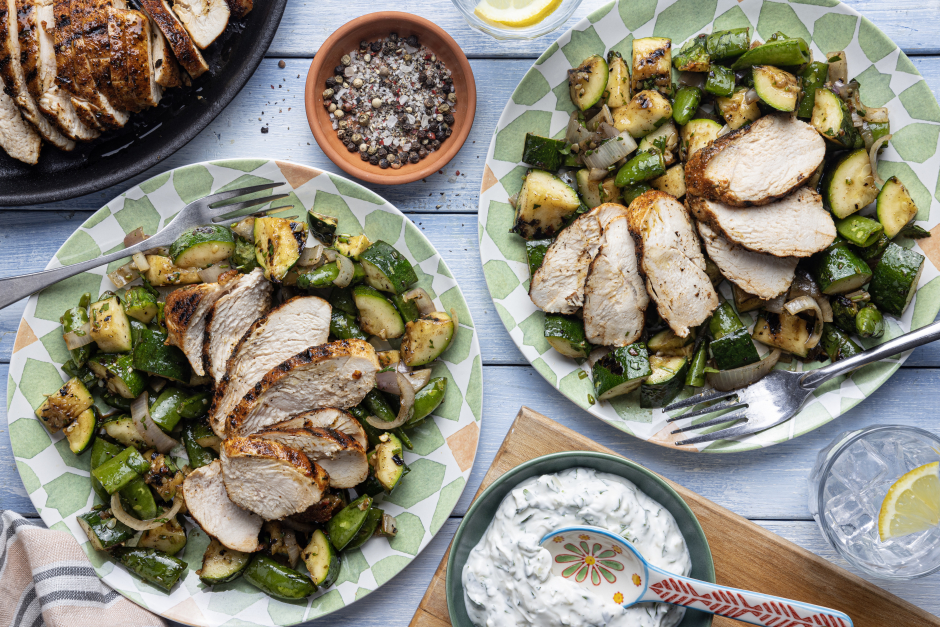 Carb-Wise: BBQ Chicken with Peruvian-Style Ají Verde Sauce