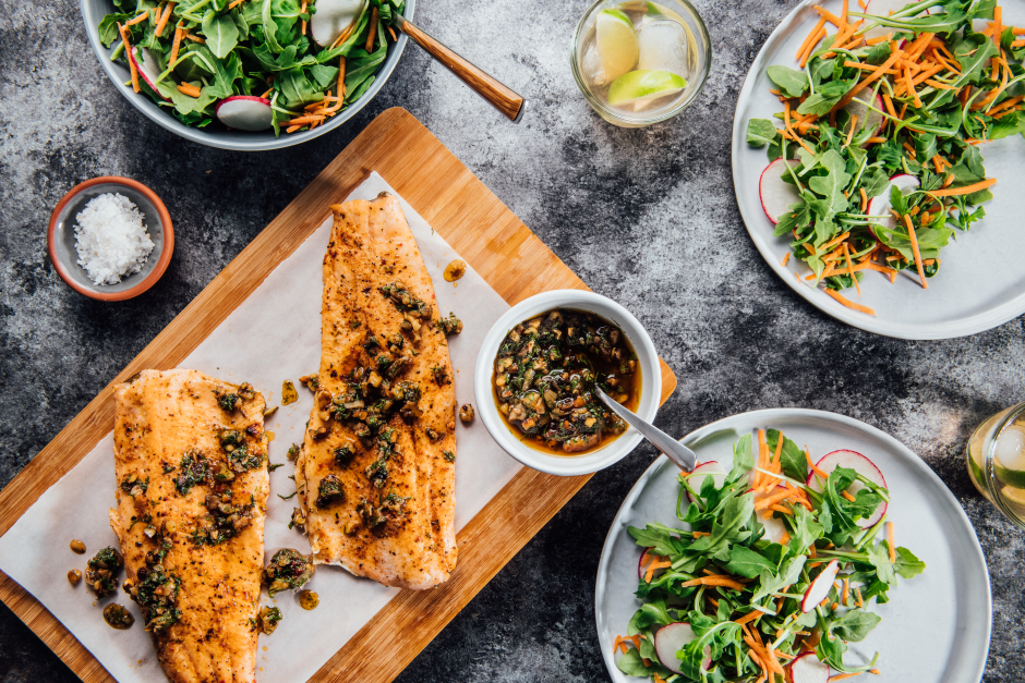 Paleo: Quick Seared Trout