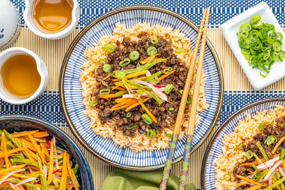 Vietnamese Caramelized Impossible™ Beef Bowls