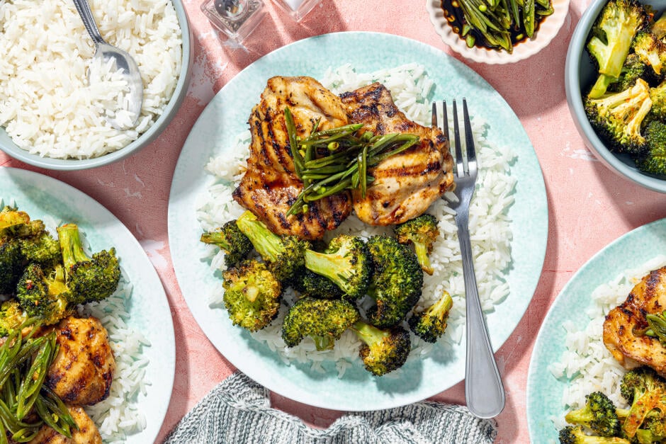 Poulet grillé à la sauce soya sucrée