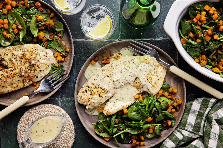Carb-Wise: Tilapia with Lemon Cream Sauce
