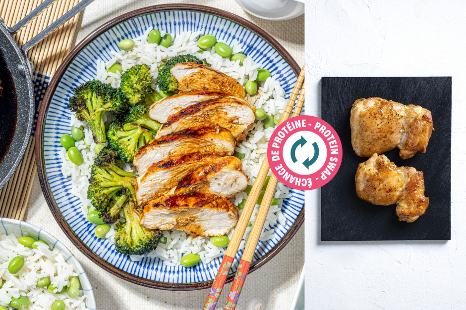 Échange de protéine | Cuisses de poulet général Tao sur le barbecue