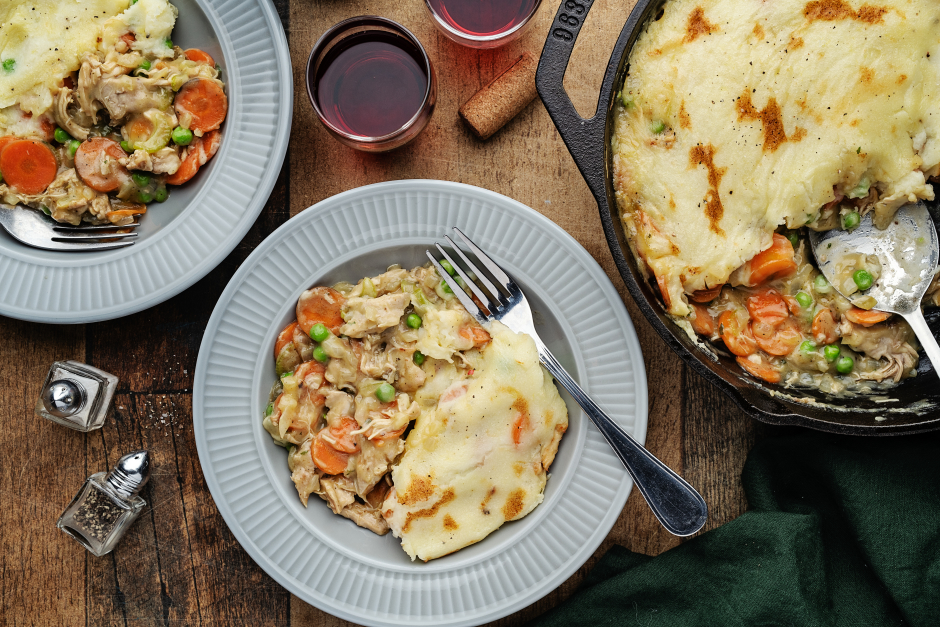 Crustless Chicken Thigh ‘Pot Pie’