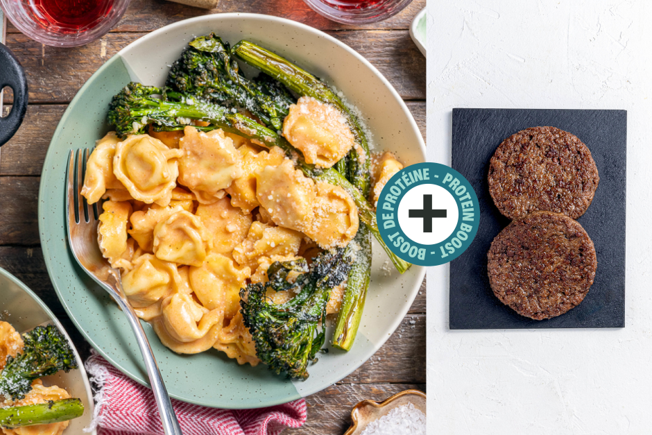 Protein Boost | Quick Tortellini Rosée with Impossible™ Beef