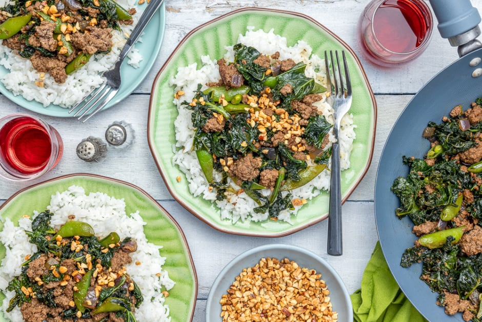 Mongolian-Inspired Beef & Peanuts