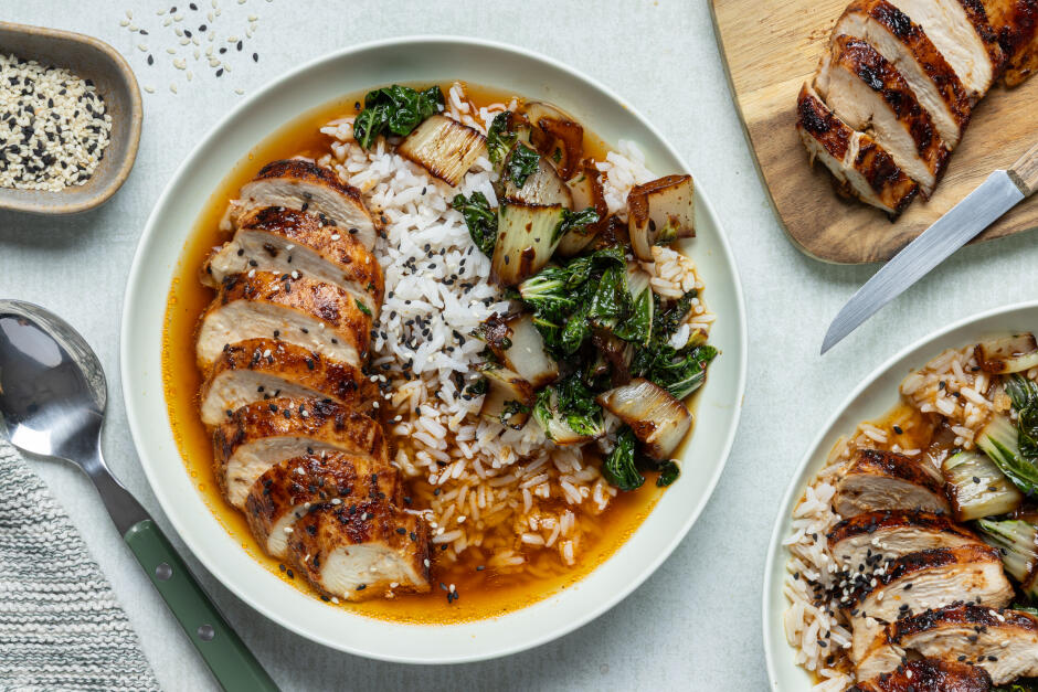 Échange de protéine | Tendance virale: Riz et poulet dans un bouillon gingembre-miso