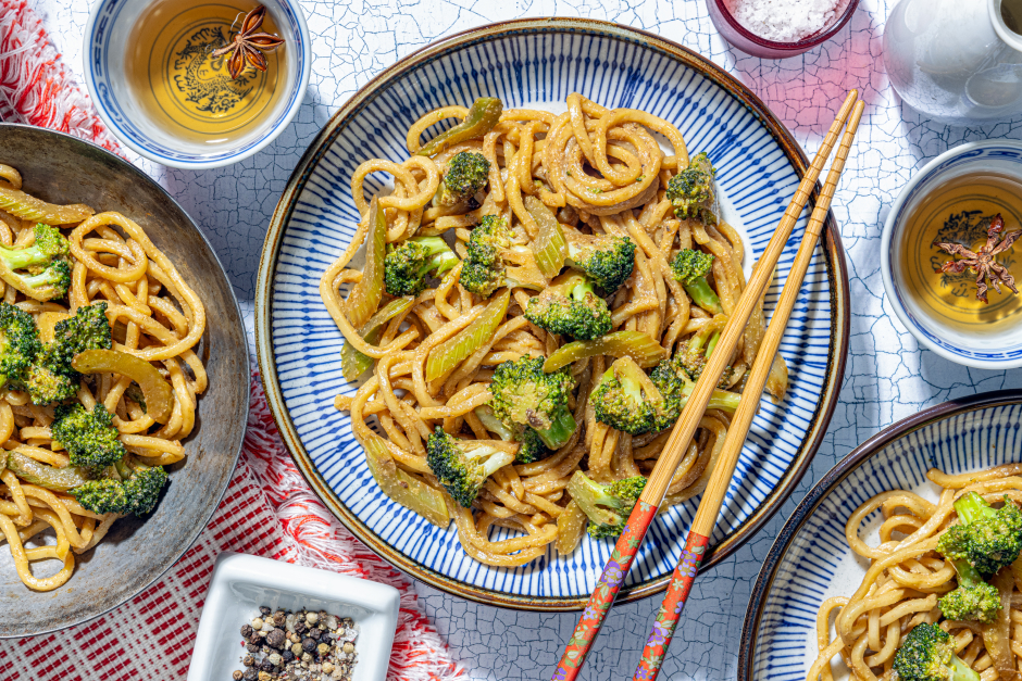 Black Garlic Shanghai Noodles