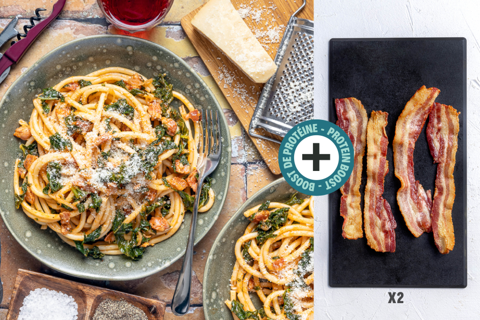 Protein Boost | Double Bacon Bucatini All'Amatriciana