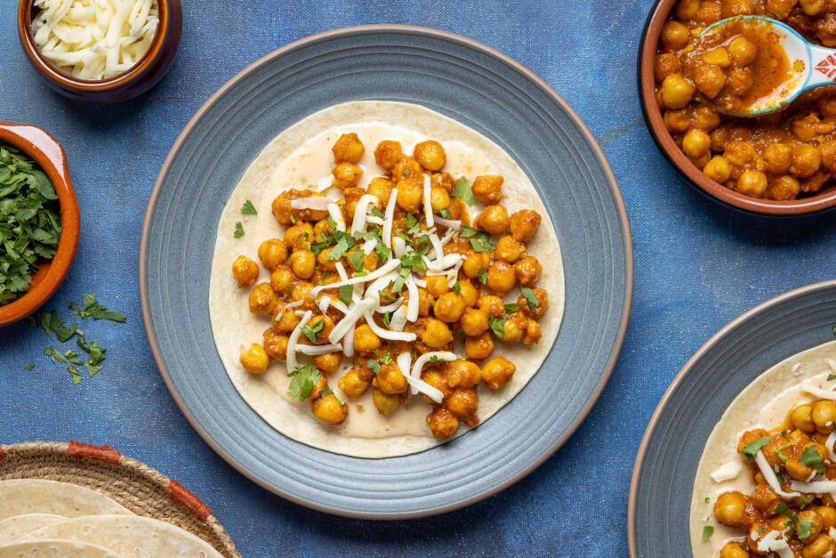 Tacos au chana masala