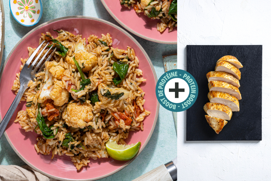 Protein Boost | Mexican-Style Chicken & Rice Skillet