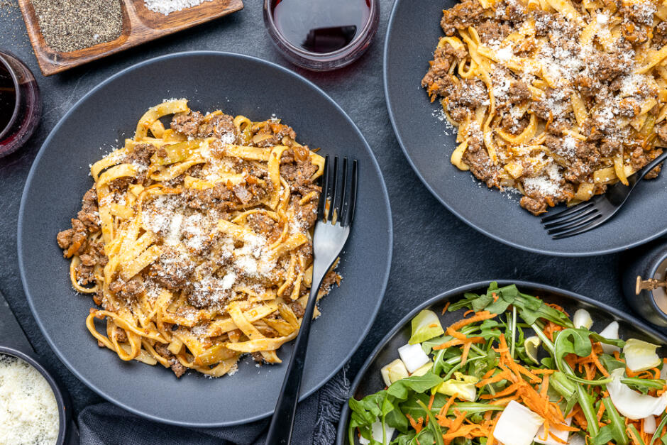 Linguines frais au bison alla genovese