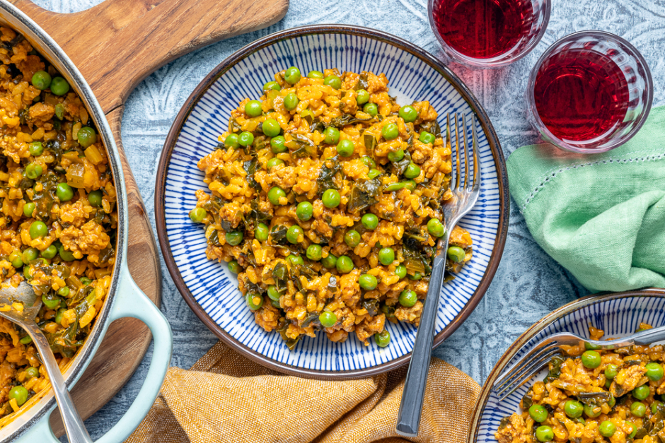 Creamy Sausage & Kale Risotto