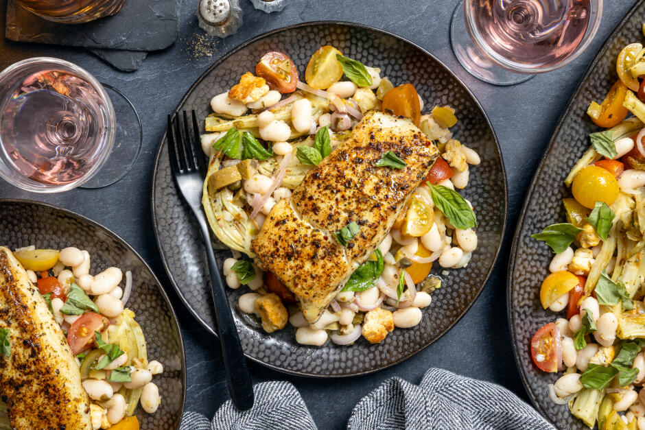 Herby Tuscan Halibut