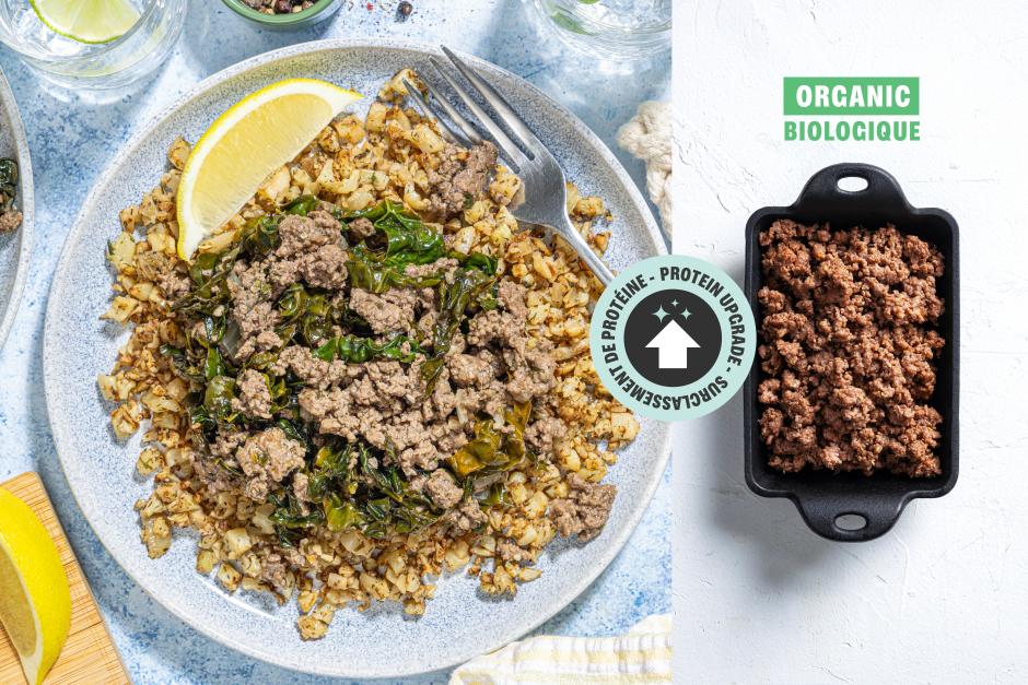 Protein Upgrade | Hearty Greek ORGANIC Beef & Kale Bowls