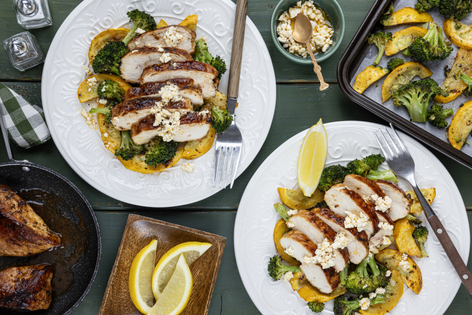 Calorie-Wise: Lemony Feta Chicken Breasts