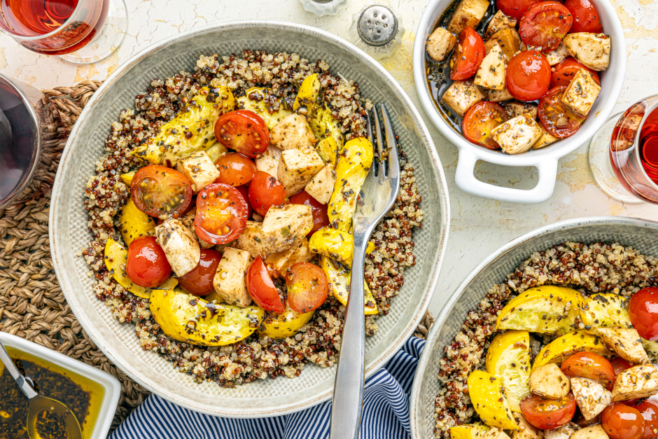 Bols de quinoa rapido style caprese