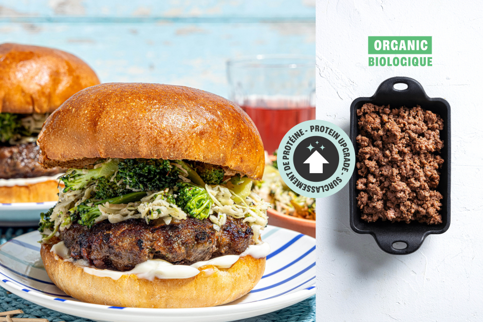Protein Upgrade | Inside-Out ORGANIC Beef Cheeseburgers