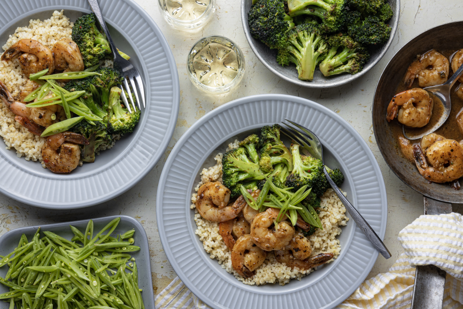 Shrimp with Honey-Garlic Brown Butter Sauce