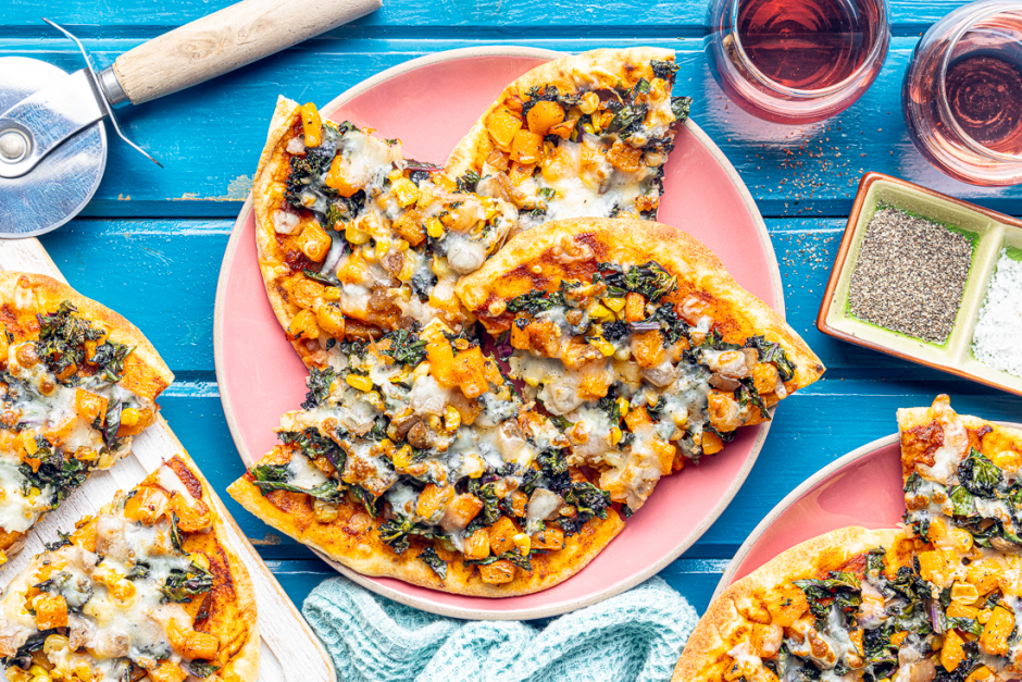 BBQ-Spiced Fall Veggie Flatbreads