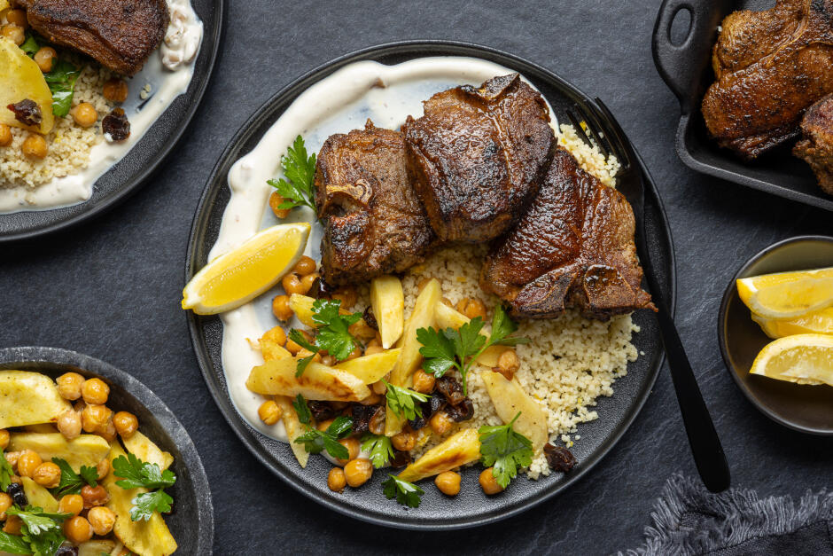 Seared Grass-Fed Lamb Chops