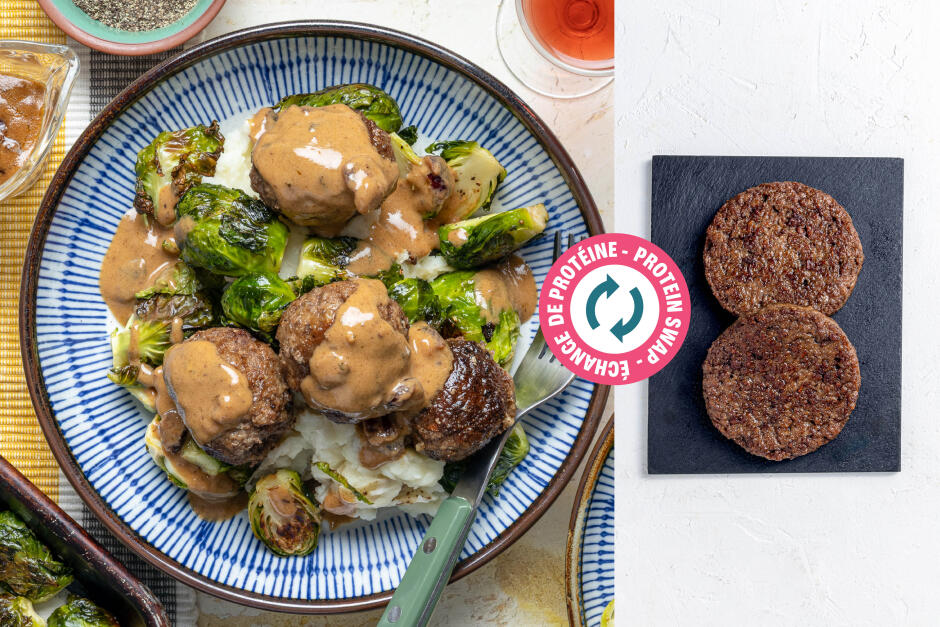 Protein Swap | Traditional Swedish Impossible™ Beef Meatballs