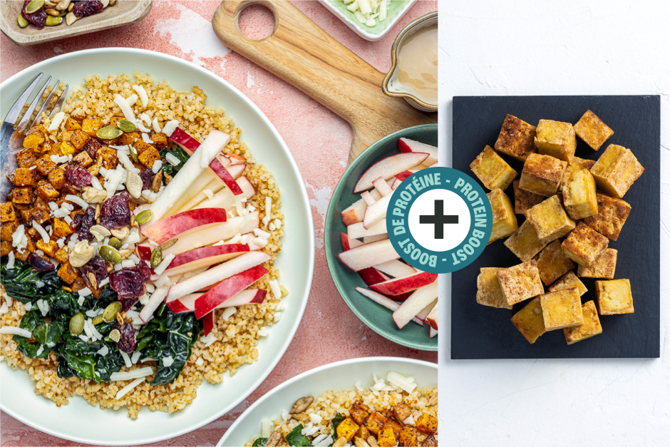 Protein Boost | Apple-Cheddar Harvest Bowls with Tofu