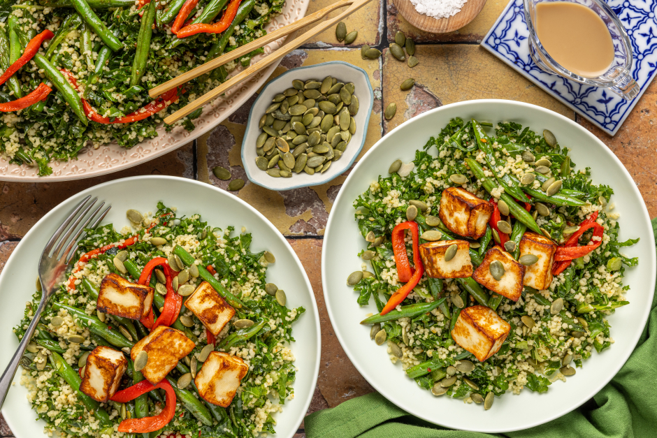Carb-Wise: Honey-Dijon Halloumi Salad