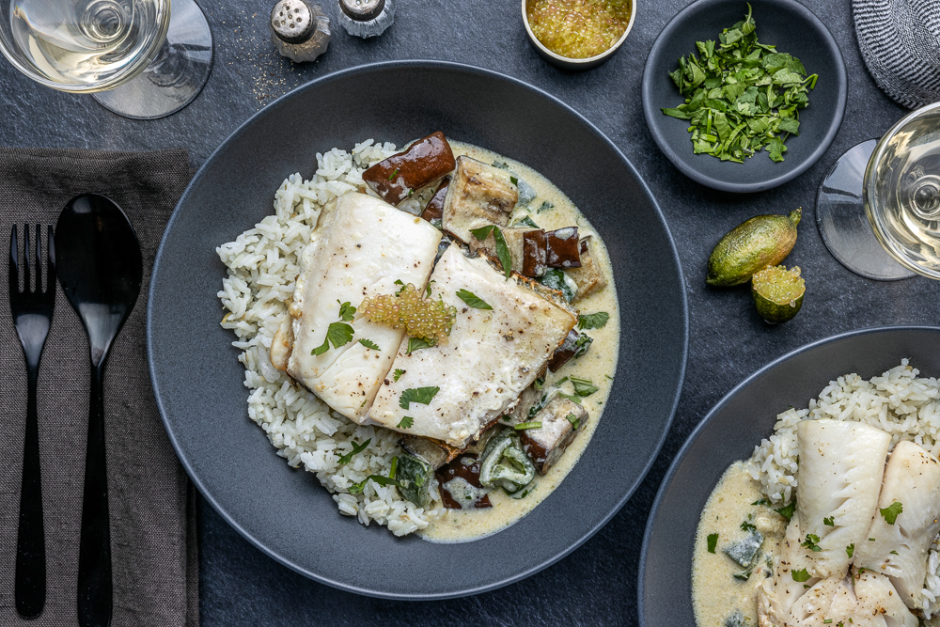 Fragrant Black Cod Lemongrass-Coconut Curry