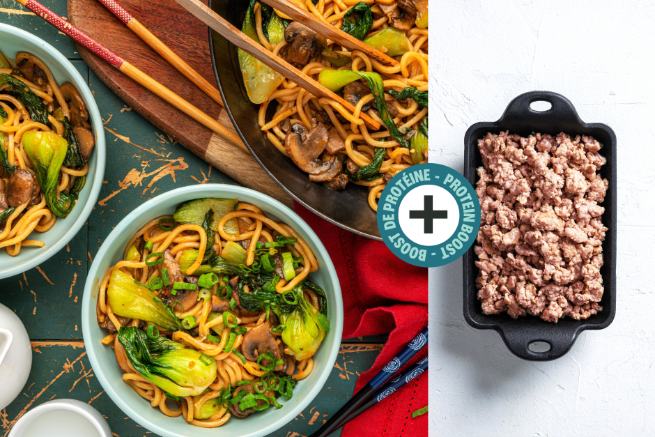 Protein Boost | Peanutty Dan Dan Noodles with Ground Pork