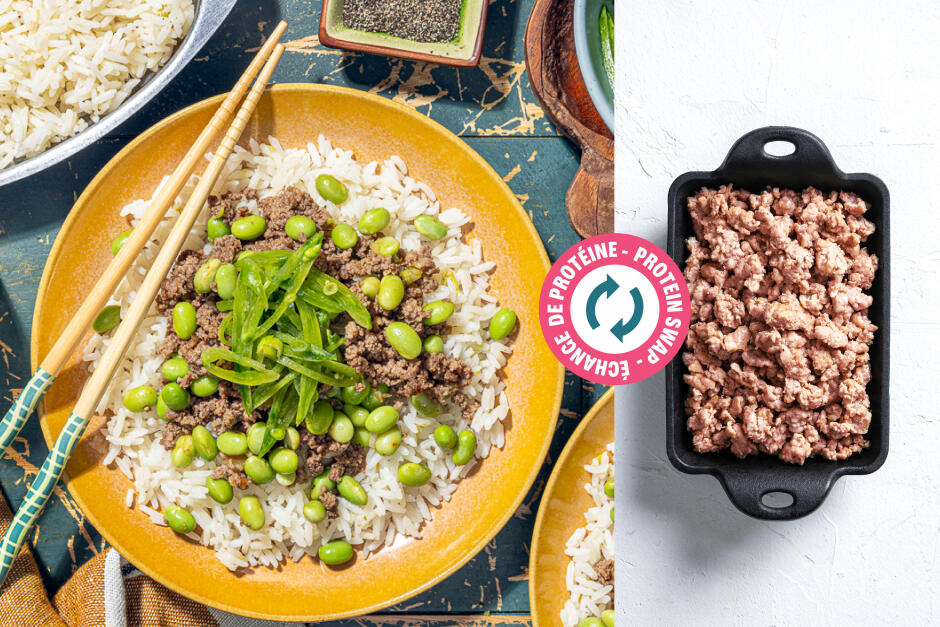 Protein Swap | Saucy Pork Stir-Fry Bowls
