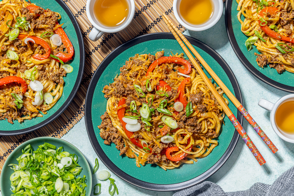 Nouilles ramen au bœuf haché