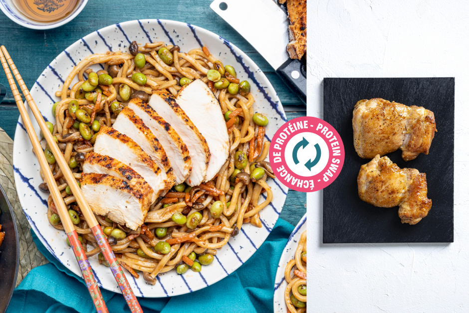 Protein Swap | Hoisin-Ginger Chicken Noodles