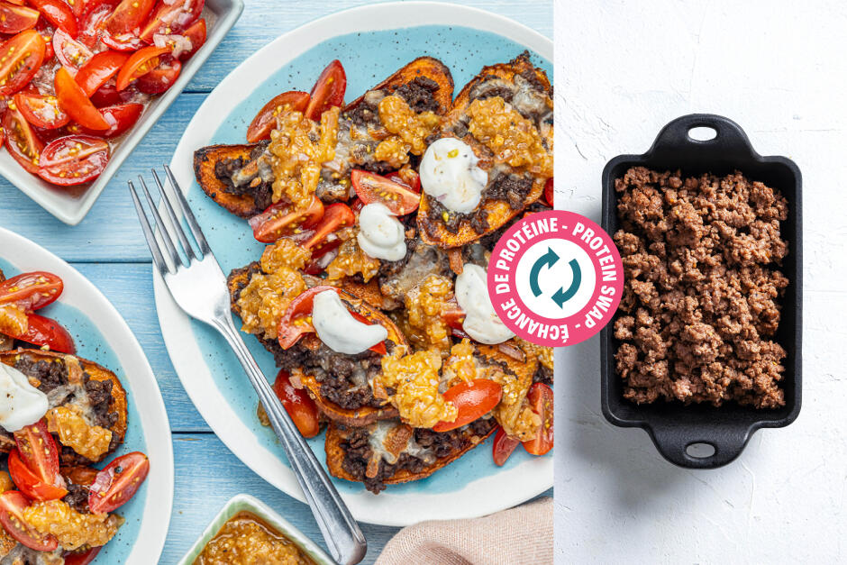 Échange de protéine | «Nachos» au bœuf haché et aux patates douces