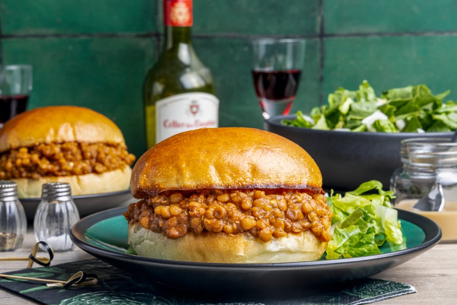 Smoky Lentil Sloppy Joes