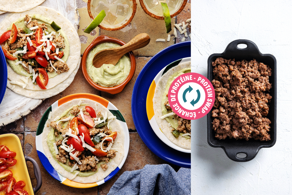 Protein Swap | Beef & Poblano Tacos