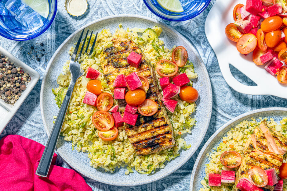 Grilled Pesto Salmon